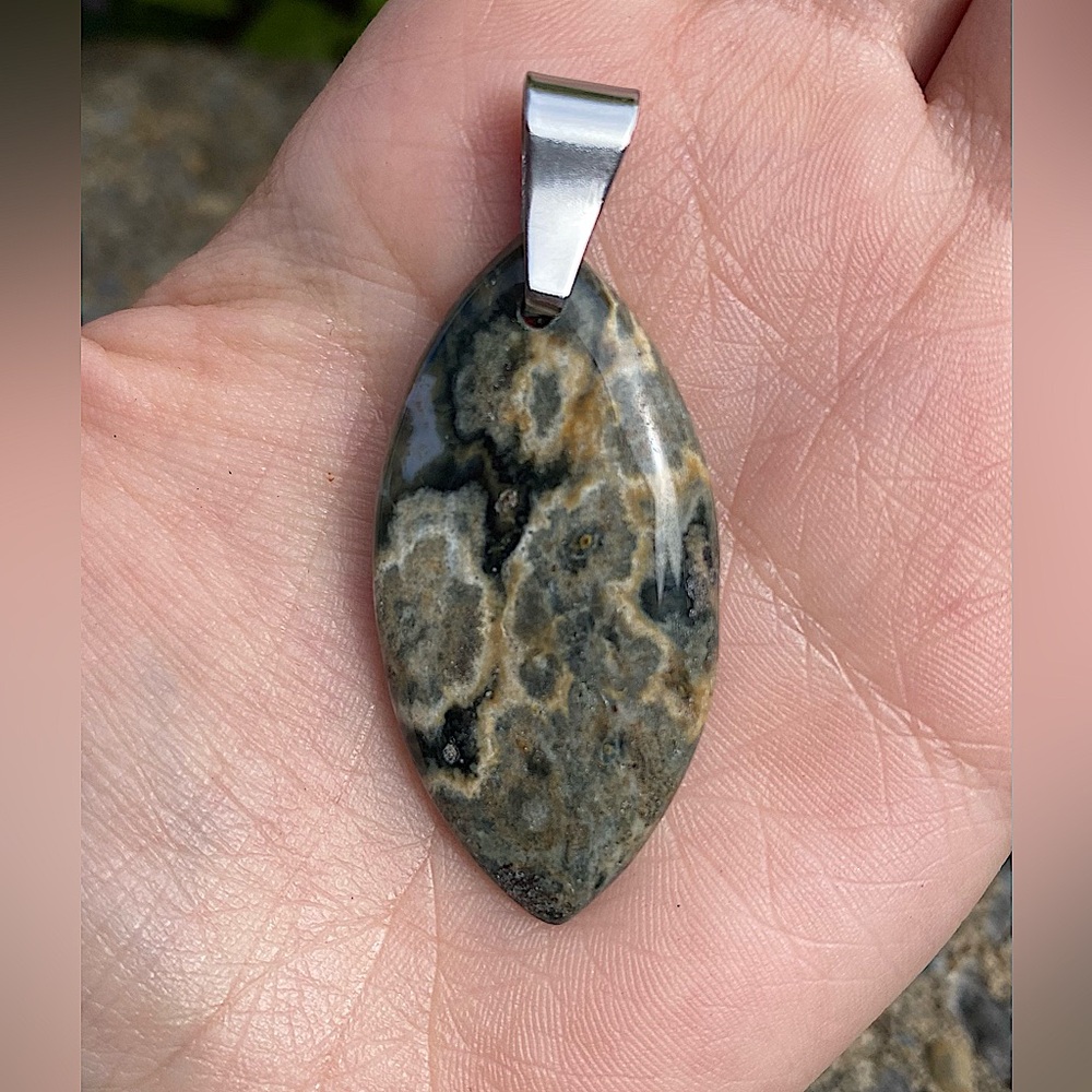 Ocean Jasper Pendant Necklace